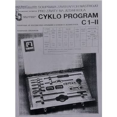 Závitník C1 - II CYKLO Narex sada pre opravy bicyklov