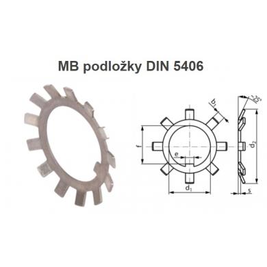 MB 0 poistná podložka DIN 5406 (pre maticu KM0)