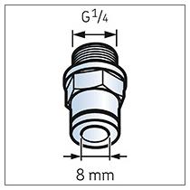 LAPF M1/4 SKF trubková spojka
