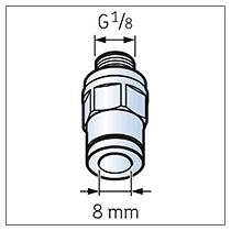 LAPF M1/8 SKF trubková spojka