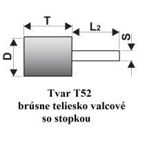 Brúsne teliesko T52 12x25-6x40 valcové 99BA 60 M 7 V Tyrolit 32151 1241.00