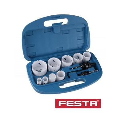 Sada korunkových vrtákov 19-64 mm HSS Bi-Metal  Festa