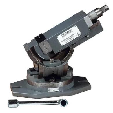 Zverák š.125 mm strojný otočný trojosový MV3-125