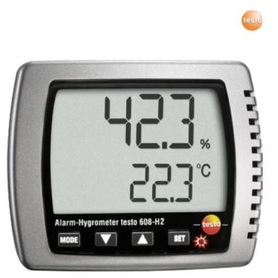 Termohygrometer od -10 až 70°C a 2-98% s akumulátorom TESTO TESTO 608-H2 Termohygrometer od -10 až 70°C a 2-98% s akumulátorom TESTO TESTO 608-H2