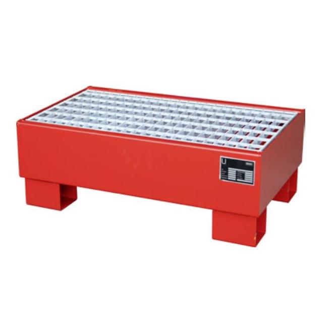 Vaňa záchytná 800x500x290 mm na 2 sudy 60 l oceľová lakovaná RAL 3000