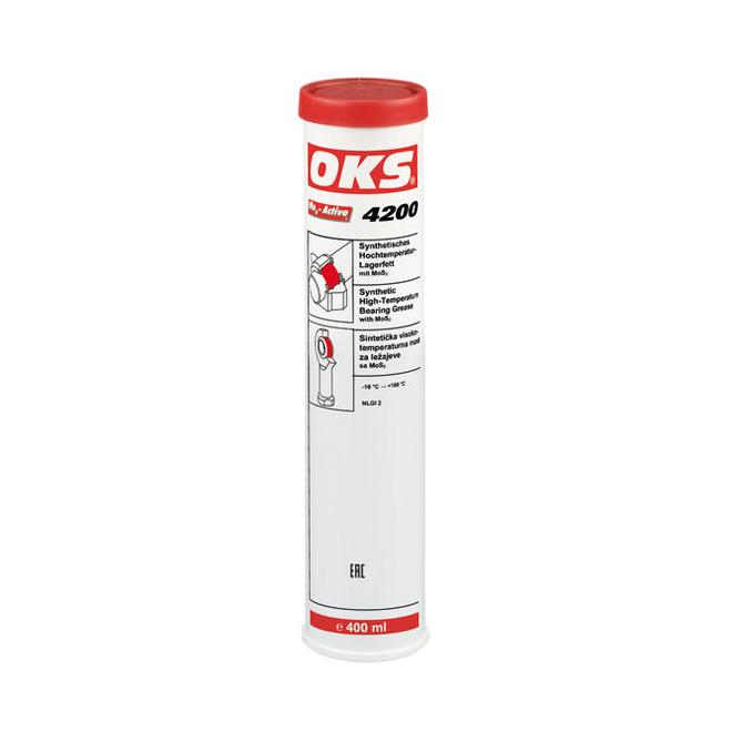 OKS 4200 Syntetický ložiskový tuk pre vysoké teploty s MoS2 400ml