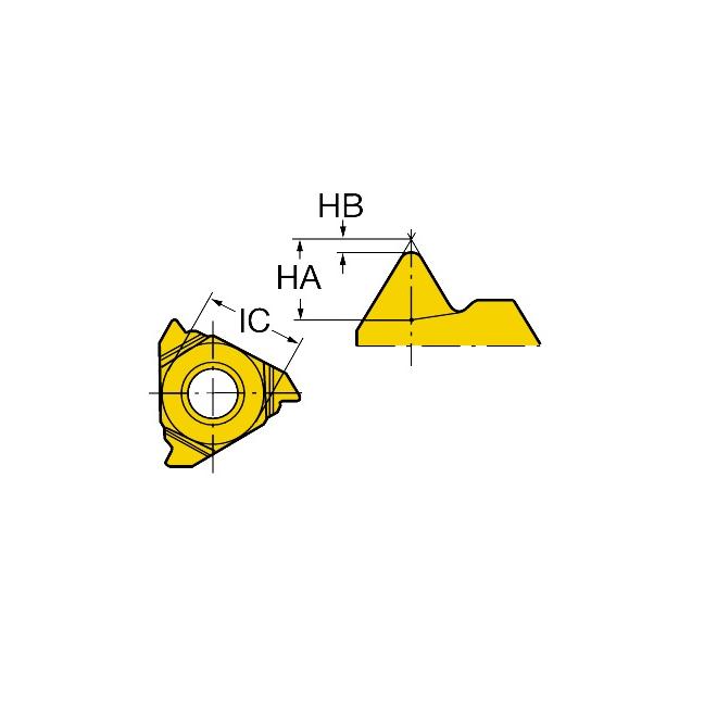 R166.0G-16MM01-100 H13A SANDVIK závitové platničky